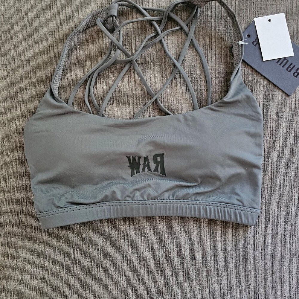 Rawgear Women's Cross Back Sling Padded Sports Bra Size XSmall